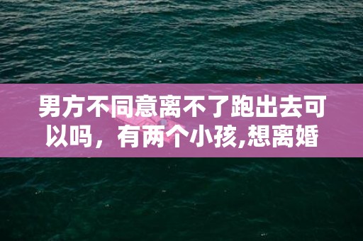 男方不同意离不了跑出去可以吗，有两个小孩,想离婚怎么办