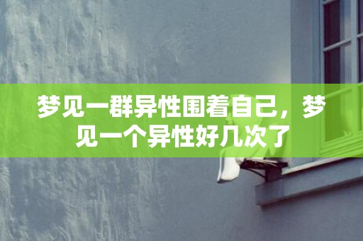 梦见一群异性围着自己，梦见一个异性好几次了