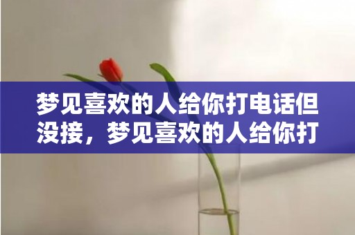 梦见喜欢的人给你打电话但没接，梦见喜欢的人给你打电话