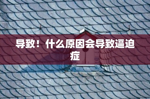 导致！什么原因会导致逼迫症