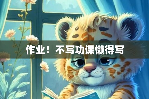 作业！不写功课懒得写