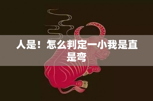 人是！怎么判定一小我是直是弯