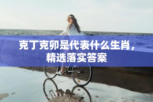 克丁克卯是代表什么生肖，精选落实答案