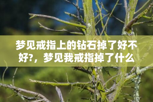 梦见戒指上的钻石掉了好不好?，梦见我戒指掉了什么意思