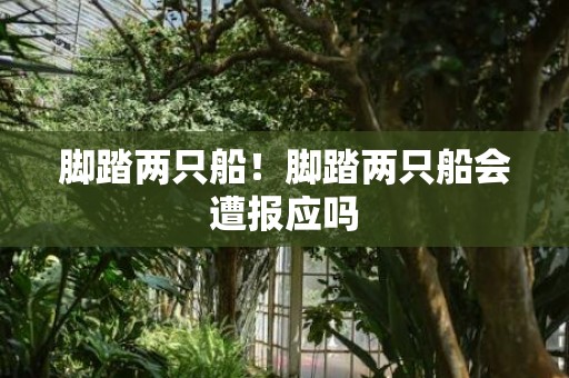 脚踏两只船！脚踏两只船会遭报应吗