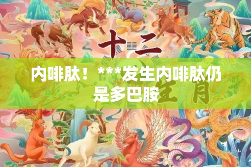 内啡肽！***发生内啡肽仍是多巴胺