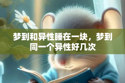 梦到和异性睡在一块，梦到同一个异性好几次