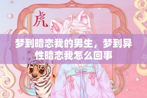 梦到暗恋我的男生，梦到异性暗恋我怎么回事