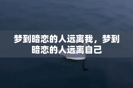 梦到暗恋的人远离我，梦到暗恋的人远离自己