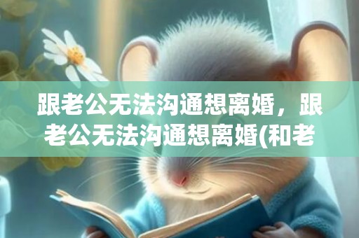 跟老公无法沟通想离婚，跟老公无法沟通想离婚(和老公离婚怎么沟通)