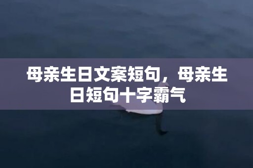 母亲生日文案短句，母亲生日短句十字霸气