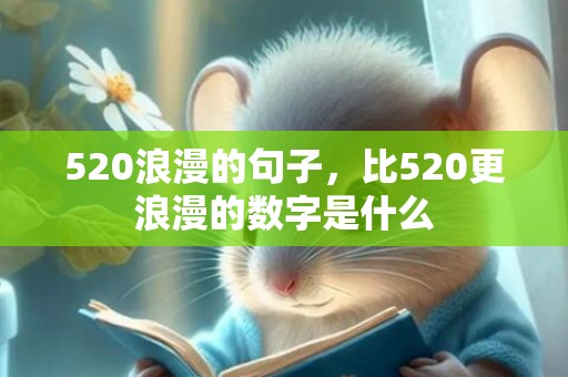 520浪漫的句子，比520更浪漫的数字是什么