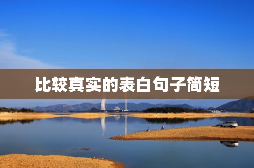 比较真实的表白句子简短