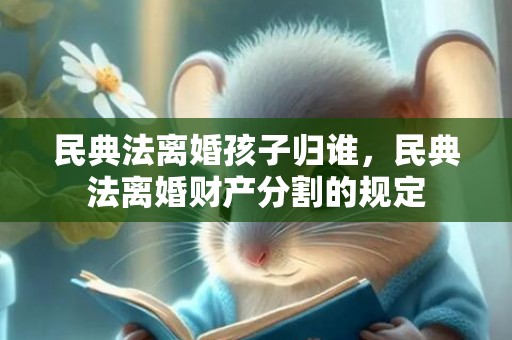 民典法离婚孩子归谁，民典法离婚财产分割的规定