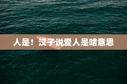 人是！汉子说爱人是啥意思