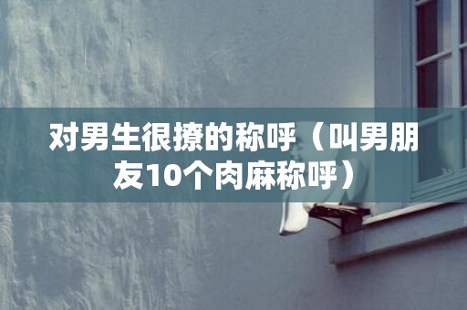 对男生很撩的称呼（叫男朋友10个肉麻称呼）