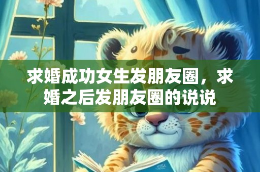 求婚成功女生发朋友圈，求婚之后发朋友圈的说说