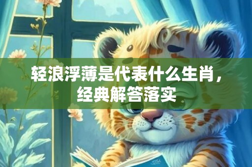 轻浪浮薄是代表什么生肖，经典解答落实