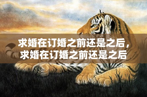 求婚在订婚之前还是之后，求婚在订婚之前还是之后