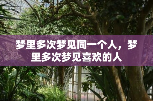 梦里多次梦见同一个人，梦里多次梦见喜欢的人