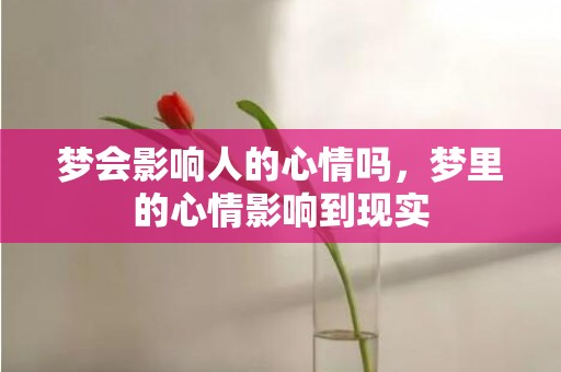 梦会影响人的心情吗，梦里的心情影响到现实