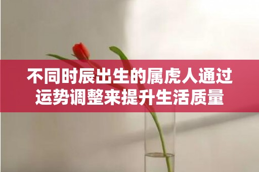 不同时辰出生的属虎人通过运势调整来提升生活质量