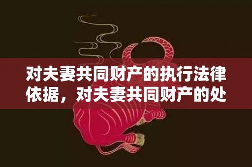 对夫妻共同财产的执行法律依据，对夫妻共同财产的处理原则