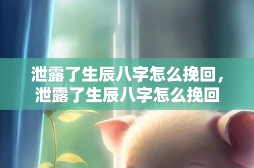 泄露了生辰八字怎么挽回，泄露了生辰八字怎么挽回