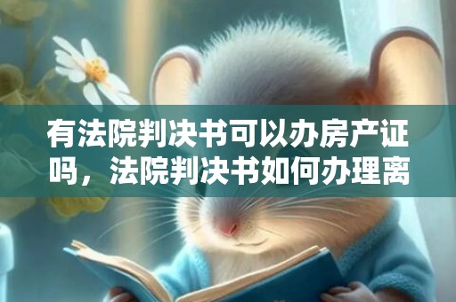 有法院判决书可以办房产证吗，法院判决书如何办理离婚证