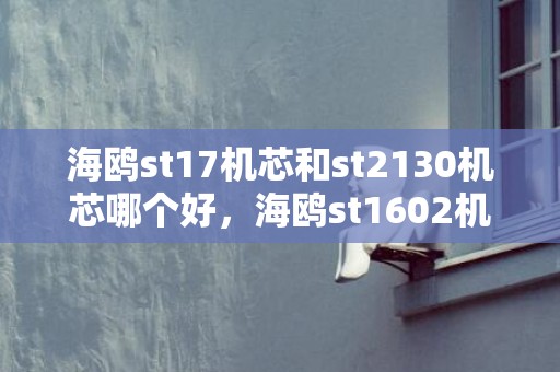 海鸥st17机芯和st2130机芯哪个好，海鸥st1602机芯怎么样