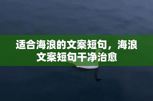 适合海浪的文案短句，海浪文案短句干净治愈