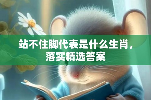 站不住脚代表是什么生肖，落实精选答案