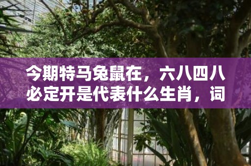 今期特马兔鼠在，六八四八必定开是代表什么生肖，词意释义落实