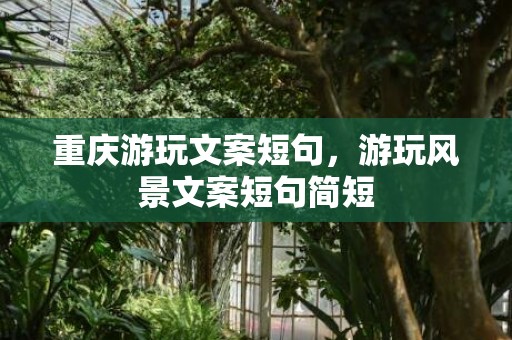 重庆游玩文案短句，游玩风景文案短句简短
