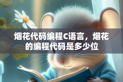 烟花代码编程C语言，烟花的编程代码是多少位