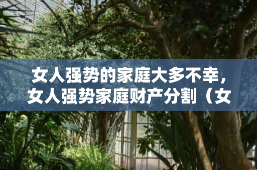 女人强势的家庭大多不幸，女人强势家庭财产分割（女人强势家庭财产分割的表现）