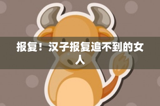 报复！汉子报复追不到的女人