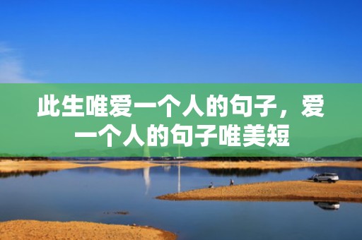 此生唯爱一个人的句子，爱一个人的句子唯美短