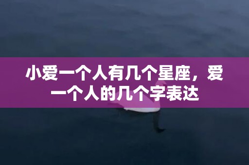 小爱一个人有几个星座，爱一个人的几个字表达