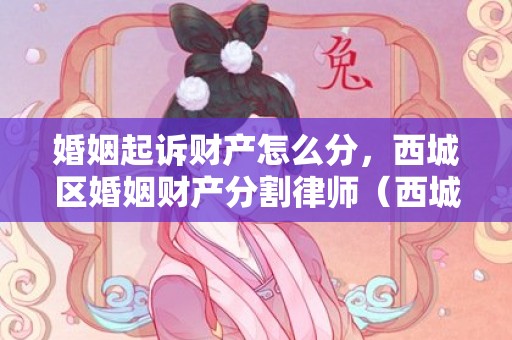 婚姻起诉财产怎么分，西城区婚姻财产分割律师（西城区婚姻财产分割律师电话）