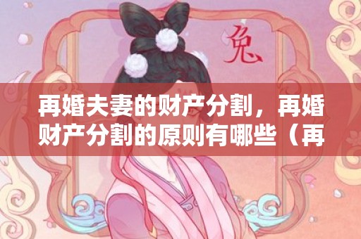 再婚夫妻的财产分割，再婚财产分割的原则有哪些（再婚的财产怎么分配）