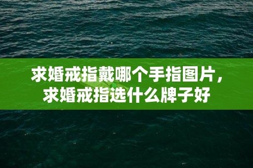 求婚戒指戴哪个手指图片，求婚戒指选什么牌子好