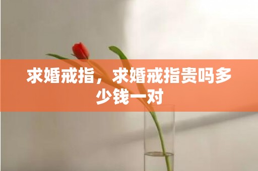 求婚戒指，求婚戒指贵吗多少钱一对