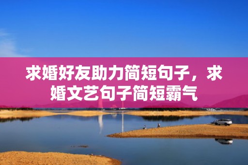 求婚好友助力简短句子，求婚文艺句子简短霸气