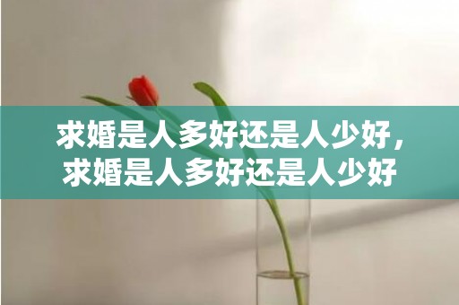 求婚是人多好还是人少好，求婚是人多好还是人少好