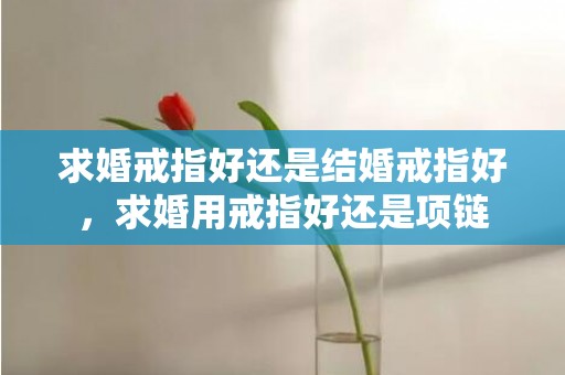 求婚戒指好还是结婚戒指好，求婚用戒指好还是项链