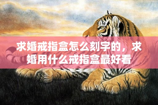 求婚戒指盒怎么刻字的，求婚用什么戒指盒最好看