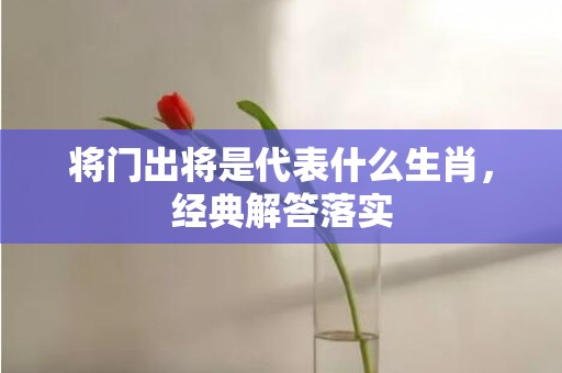 将门出将是代表什么生肖，经典解答落实