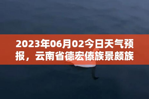 2023年06月02今日天气预报，云南省德宏傣族景颇族自治州瑞丽市发布雷电黄色预警