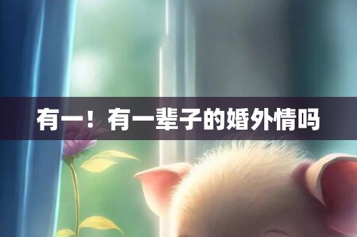 有一！有一辈子的婚外情吗